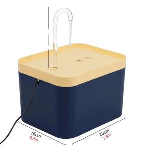 1.5L otomatik küçük hayvan filtre ile su sebili çeşme kapalı kullanım kedi su şişesi küçük hayvanlar için çanaklar - Product Image 5