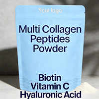 Poudre de peptides de collagène multi-sources en marque blanche OEM |   Éclat de la peau et soutien des articulations |   avec biotine et vitamine C