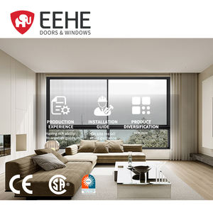 Fenêtre coulissante EEHE avec grille intérieure, certifiée CE, rupture de pont <span class=keywords><strong>thermique</strong></span>, anti-moustiques, design en aluminium, fenêtre coulissante en aluminium à treillis - Product Image 1