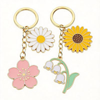 Porte-clés personnalisé en alliage de zinc émaillé souple, style vintage, motif dessin animé, avec logo gravé pour usage personnalisé