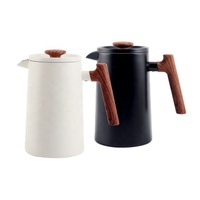 Cafetière à piston en acier inoxydable à double paroi grande capacité pour usage domestique, isolation thermique, design moderne et luxueux