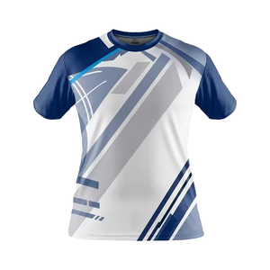 Kualitas tinggi 100% poliester kain sublimasi bernapas cepat kering kosong seragam tenis latihan Jersey tenis - Product Image 6