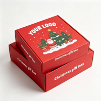 Boîte d'emballage cadeau de Noël en carton rigide biodégradable et écologique, recyclable, pour vêtements, en-cas, gâteaux, personnalisable
