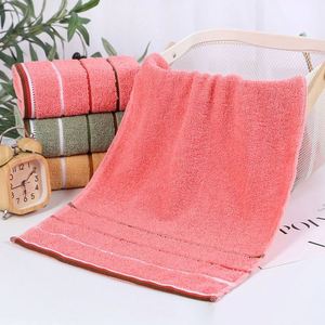 Serviette en coton à fines rayures, personnalisable avec logo, très absorbante, pour lavabo, 33*74 cm - Product Image 3