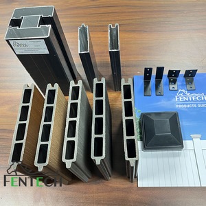 Fentech <span class=keywords><strong>180x180</strong></span> Composite WPC <span class=keywords><strong>180X180</strong></span> Panneaux de clôture Co Extrusion Wpc Clôture de jardin extérieure - Product Image 4