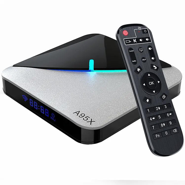 GYS Factory Price Android 9 Dual wifi A95X F3 Airandroid tv box with S905X3 chip and B T4.2 2gb 16gb Newest smart tv box