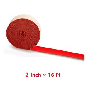 Bande de feutre en polyester autocollante de 2 pouces x 16 pieds, ruban de feutre floqué auto-adhésif épais pour bricolage, écran de projecteur - Product Image 2