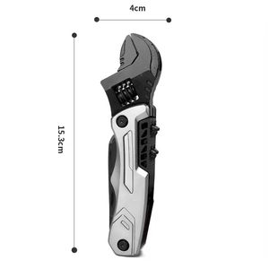 Llave multiherramienta ajustable con mordaza dentada y mango antideslizante, capacidad de 1 1/2 pulgadas, construcción de acero aleado - Product Image 5