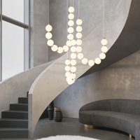 Dekorative Perlen-Halskettenleuchte Esstisch Apartment Designer Minimalistisch Nordische Beleuchtung