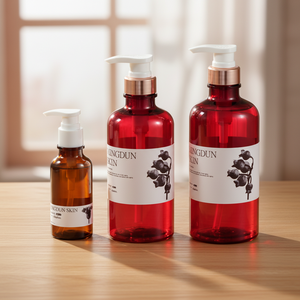 Popular Botella de Plástico PET con Gotero Degradado 10ml 20ml 30ml 50ml Rosa para Lociones, Champús y Tónicos de Lujo para el Cuidado de la Piel - Product Image 2