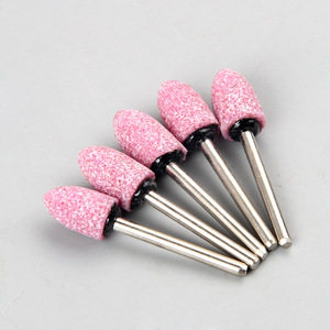 Meules en céramique de silex de qualité supérieure, ovales/cylindriques, en boîte, têtes de meulage rouges - Product Image 5