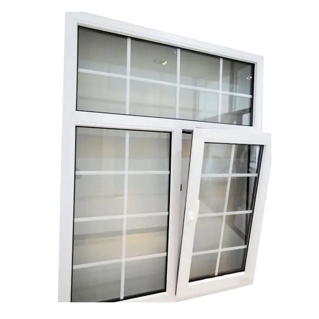 Yan menteşeli pencere/salıncak ve menteşeli pencereler/60 serisi pvc tilt pencere/guangzhou