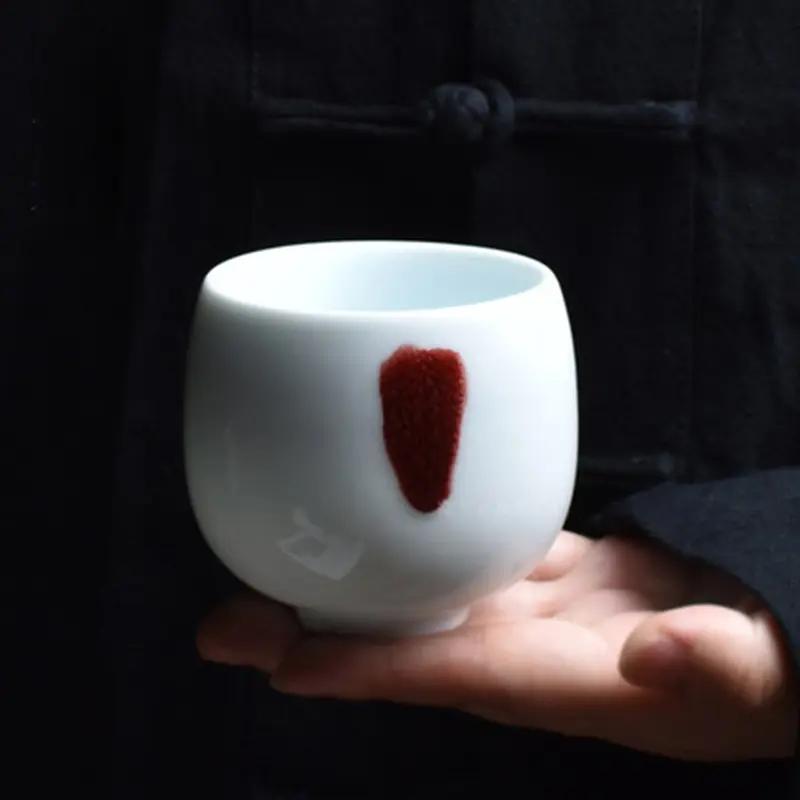 Керамические фарфоровые кофейные кружки в японском стиле, маленькая чайная чашка в наличии с индивидуальным логотипом, допустимы чашки BLANC DE China 160 мл