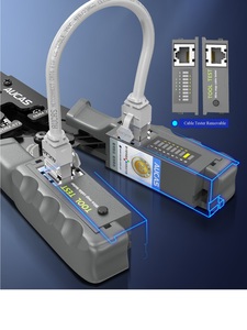 Usine 4 en 1 outil <span class=keywords><strong>de</strong></span> sertissage multifonction dénudeur <span class=keywords><strong>de</strong></span> câble RJ45 câble coupe câble testeur prise dénudeur - Product Image 3