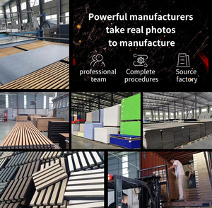 <span class=keywords><strong>Pannelli</strong></span> Acustici in Legno Akupanel Vendita Diretta dalla Fabbrica, <span class=keywords><strong>Pannelli</strong></span> Fonoassorbenti in Vero Legno Impiallacciato <span class=keywords><strong>MDF</strong></span> con Doghe su Feltro PET Nero - Product Image 6