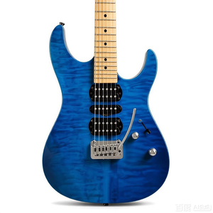 Custom Logo Style Guitar Flamed Maple <b>Top</b> HSH Pickups Gloss Blue Strat Guitar OEM ODM Factory Price - Product Image 4