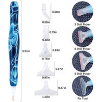 Kit de stylo de peinture diamant 5D DIY, outil multifonctionnel pour stylo à strass en résine, accessoires d'art diamant pour les amateurs de loisirs créatifs
