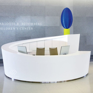 Thương Mại Rắn Bề Mặt Vẻ Đẹp Salon Tiếp Nhận Bàn Tùy Chỉnh Thực Hiện Vòng Cong Cửa Hàng Truy Cập - Product Image 3