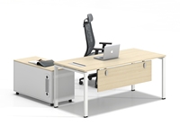 Table de travail de bureau pour 4 personnes, poste de travail pour le personnel, mobilier modulaire avec tiroir