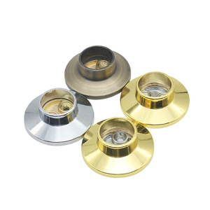 Zinc Alloy Concealed Flange Pipe Seat 25mm Wall Mount Wardrobe <b>Clothes</b> Rod Support Modern Minimalist Design - Product Image 2