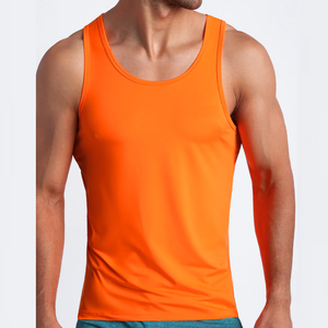 Custom Logo Sleeveless Knitted Fitness Tank Tops for Men for Gym <b>Outdoor</b> Basketball Training Summer Running Casual Wear - Product Image 1