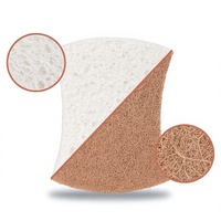 Éponge en pulpe de bois de sisal naturelle, compostable, à base de plantes, pour le nettoyage de la cuisine et la vaisselle