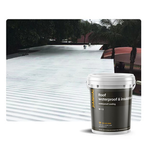 Revêtement imperméable isolant thermique en acrylique W13 pour toits métalliques, murs extérieurs et bâtiments - <span class=keywords><strong>Peinture</strong></span> liquide écologique - Product Image 1