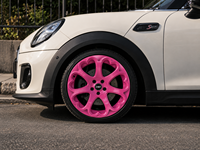 Jantes en alliage forgées sur mesure de style cœur rose 15-19 pouces pour MINI Cooper Beetle Fiat 500 Smart Fortwo 4x100 4x108 5x112