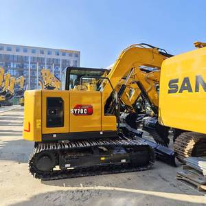 Mini-excavatrice SANY SY70C neuve de marque chinoise de premier plan, prix bas, excavatrice SANY SY70C SY60C SY205C d'occasion, engins de construction avec certification CE - Product Image 3