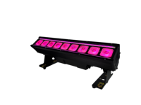 Barre de lumière LED sans fil à batterie IP65 9x18W RGBAW+UV DMX512 avec construction en aluminium pour entrepôt, DJ, KTV