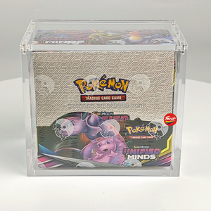 SHP Offre Spéciale personnalisé jeu Protection Transparent Pokemoned <span class=keywords><strong>anglais</strong></span> <span class=keywords><strong>Booster</strong></span> boîte acrylique affichage boîte pour <span class=keywords><strong>Booster</strong></span> - Product Image 1