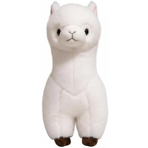 8643 OEM Peluche Alpaga Blanc 3D Réaliste Debout <span class=keywords><strong>12</strong></span> Pouces, Jouets Animaux, Poupées Llama à Câliner, Cadeaux de Noël et d'Anniversaire pour Enfants - Product Image 1
