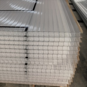 Lámina de <span class=keywords><strong>Policarbonato</strong></span> de Doble Pared de 4 mm, 6 mm, 8 mm, Resistente a los Rayos UV, Lámina de Panel Solar, Techo Solar de Plástico, Lámina de Techo Hueca de <span class=keywords><strong>Policarbonato</strong></span> de Doble Pared - Product Image 2