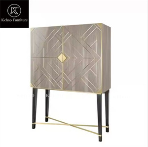 Meuble de cave à vin moderne et élégant sur mesure OEM avec acier inoxydable Fost28 pour la maison - Product Image 1