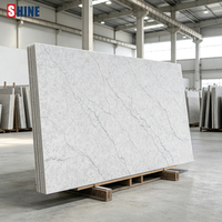 Panneau en pierre de quartz stabilisé aux UV résistant aux intempéries 15 mm pour la décoration paysagère extérieure.