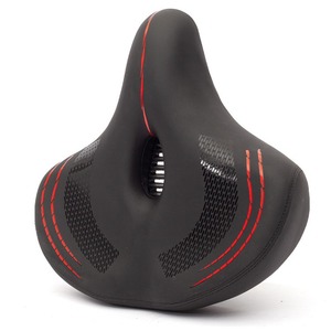 Coussin de <span class=keywords><strong>selle</strong></span> de vélo <span class=keywords><strong>VTT</strong></span>, <span class=keywords><strong>selle</strong></span> de vélo de tourisme, <span class=keywords><strong>large</strong></span> et épaisse, siège de vélo électrique - Product Image 5