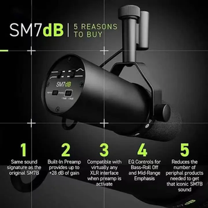 SM7DB Cardioid Studio Dynamic Vocal Mic Broadcast Performance <strong>Stage</strong> Live Broadcast Wired <strong>Microphone</strong> SM7DB - Product Image 2