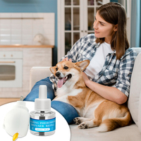 2 in 1 Pet Pheromones Pack 48ml Recharge pour le soulagement de l'anxiété Réduire les aboiements Agressivité Chien Calmant Diffuseur Kit