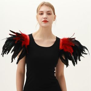 महिलाओं के बर्लस्क नृत्य पोशाक के लिए सुरुचिपूर्ण पंख कंधे लपेटें कार्निवल कैबरे प्रदर्शन-आरामदायक अनुकूलित रंग - Product Image 6
