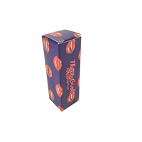 Boîte d'emballage cosmétique pliable en promotion, personnalisable, pour huile à lèvres et gloss