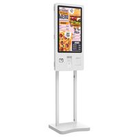 Kiosco de Autoservicio con Pantalla Táctil Pcap de 32 Pulgadas, Montado en Pared o de Pie, con Código QR, para Pedidos en Restaurantes de Comida Rápida, en Oferta