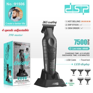 Cortadora de Cabello Eléctrica DSP con Pantalla LCD, Funciona con Batería, para Uso Doméstico, con Peines Guía - Product Image 2