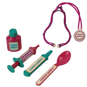 Ensemble de jeu interactif pour enfants : Stéthoscope, thermomètre, figurine de chien mignon, cage pour animaux de compagnie – Jouets promotionnels pour jeu de rôle créatif - Product Image 3