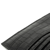 Großhandel Herren Krokodil Muster Designer Echt leder schlanke RFID-Karten halter Brieftasche für Männer