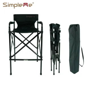 Wholesale 31 Inch Tall Aluminum Folding Director Chair Telescope Makeup Artist Chair