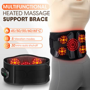 Masajeador Lumbar con Vibración, Calor y Luz Roja, Cinturón de Masaje para la Espalda, para Comodidad y Cuidado Diario - Product Image 4