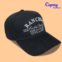 Casquette en daim noir avec logo personnalisé Hip Hop, broderie argentée sur le bord, Gorras, casquette de luxe pour hommes, casquette à 5 panneaux, casquette de baseball