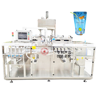Petite machine à remplir et sceller les sachets préfabriqués automatiques horizontaux à bas prix doypack machine à emballer les sachets de jus de fruits liquides