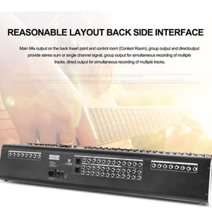 มิกเซอร์ออดิโอระดับมืออาชีพ OEM DX32C พร้อมเอฟเฟกต์ดิจิตอลในตัว 99 แบบ คอนโซลเสียงดิจิตอล 32 ช่องสัญญาณ - Product Image 4