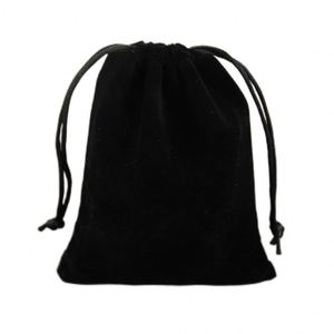 Bolsas de Regalo de Terciopelo Negro con Cordón, Contenedores de Almacenamiento de Joyas para Anillos, Collares, Pulseras y Otros Artículos, Premium - Product Image 3